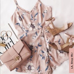 Magical Meadow Blush Floral Skort Dress